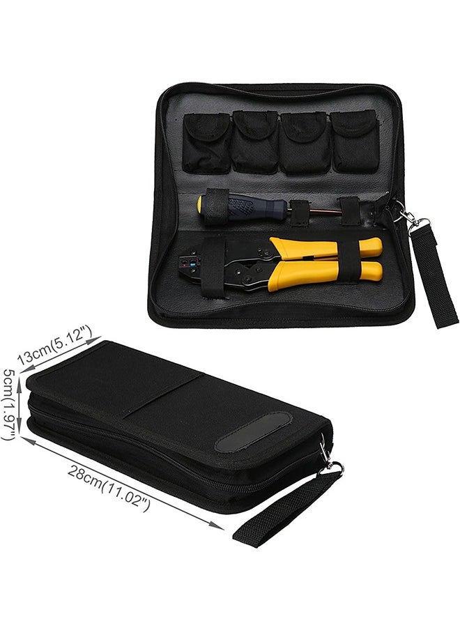 Crimping Tool Set Ratcheting Wire Crimper Tool with 5 PCS Interchangeable Dies Ratchet Crimping Tool Kit For Heat Shrink Connectors, Non-Insulated, Insulated, Ferrule Terminals