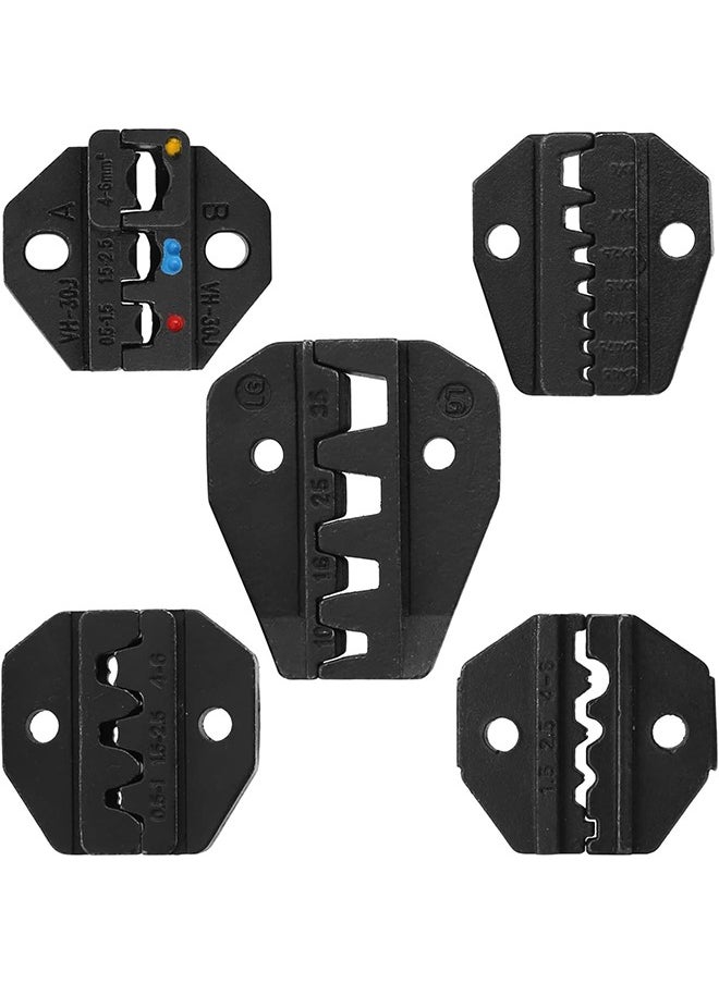 Arabest Crimping Tool Set Ratcheting Wire Crimper Tool with 5 PCS Interchangeable Dies Ratchet Crimping Tool Kit For Heat Shrink Connectors, Non-Insulated, Insulated, Ferrule Terminals  - Image 5