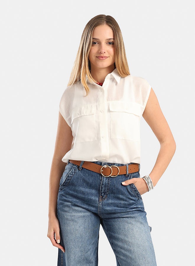 Carina Classic Cotton Blend Shirt - Image 1
