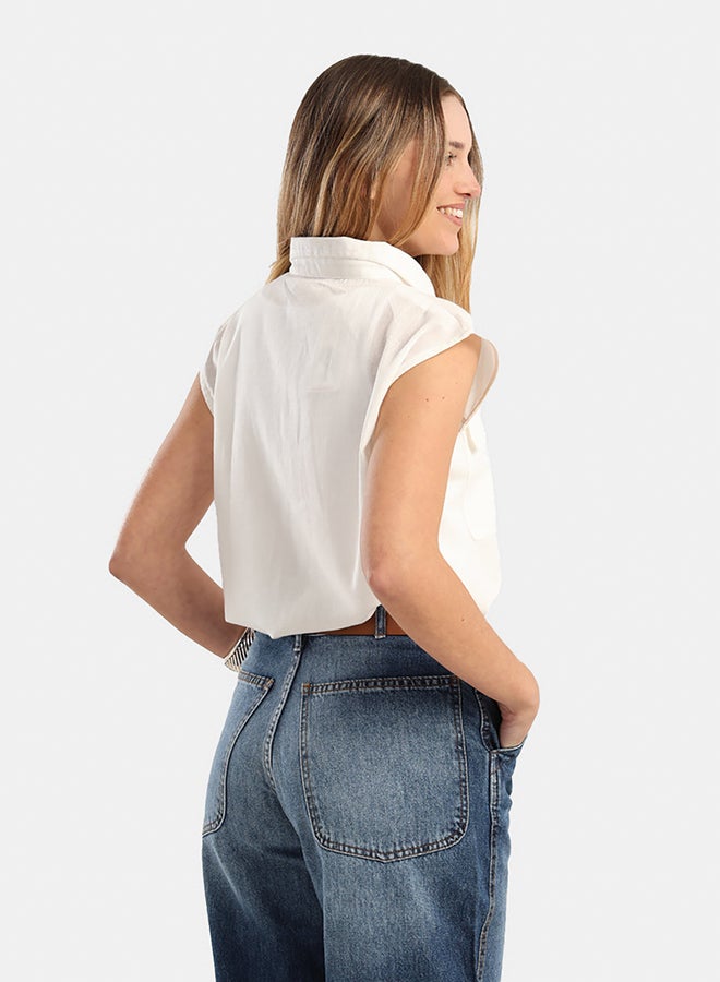 Carina Classic Cotton Blend Shirt - Image 4