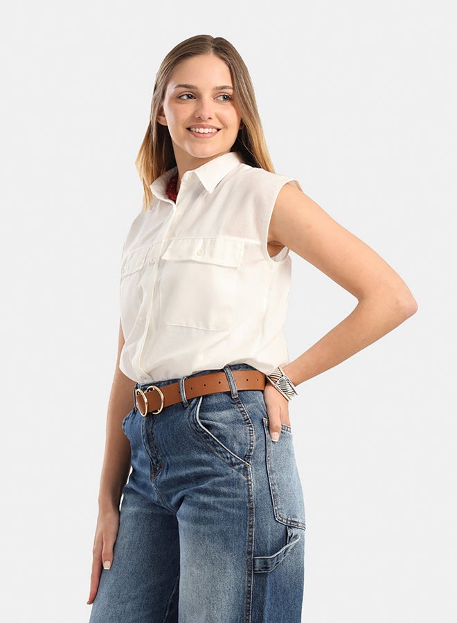 Carina Classic Cotton Blend Shirt - Image 3