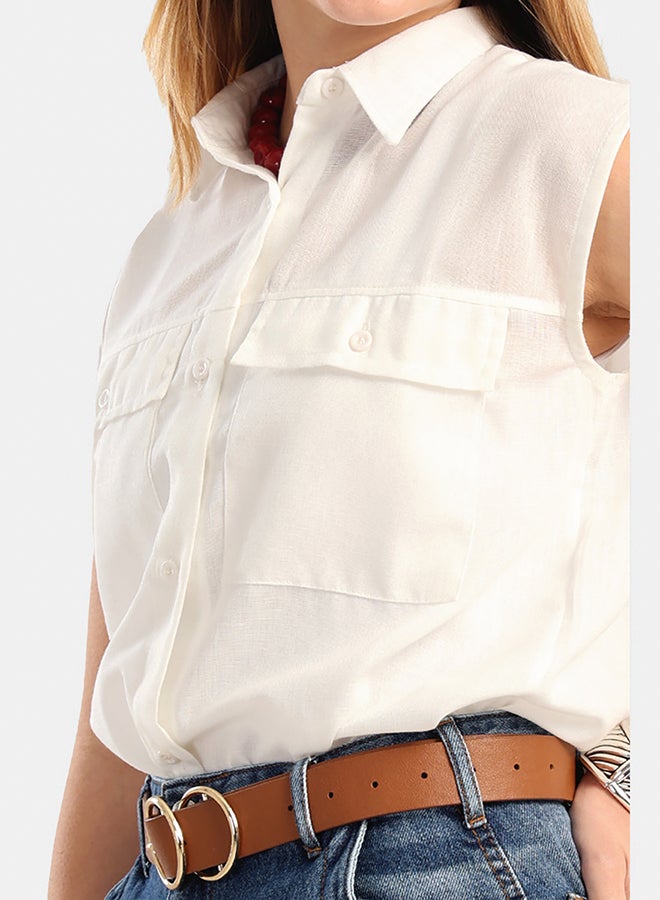 Carina Classic Cotton Blend Shirt - Image 5