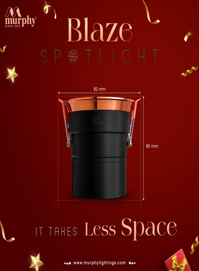 مورفي مصباح مورفي بليز COB بقوة 12 واط، هيكل أسود، طلاء نحاسي كامل، لون ذهبي وردي: أبيض دافئ، عبوة من قطعة واحدة - Image 5