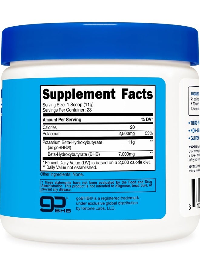 Nutricost Potassium BHB Salts, Exogenous Ketone Supplement, 6.4G Beta-Hydroxybutyrate Per Serving 1 Bottle (250G) - Image 4