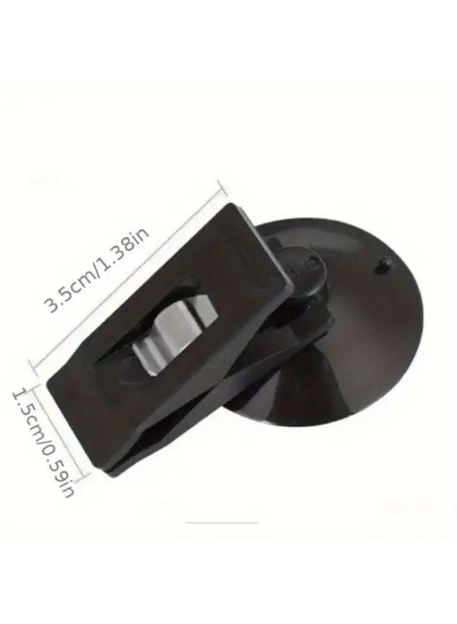 White 2Pcs Car Suction Cup Clips For Document Organizer Shade Fixing - Image 3