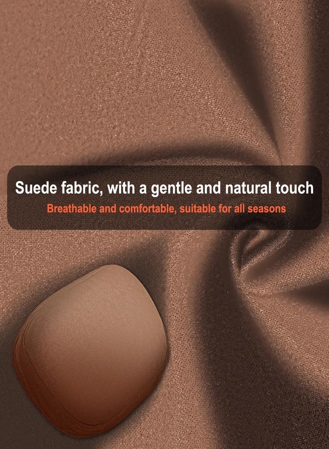 RWSEFK 2Pcs Car Neck Pillow, Super Soft Du-Pont Bio Cotton Neck Pillow for Driving, Suede Fabric Car Headrest Pillow, Make Your Driving More Comfortable, Suitable, Traveling (Mocha Brown) - Image 4