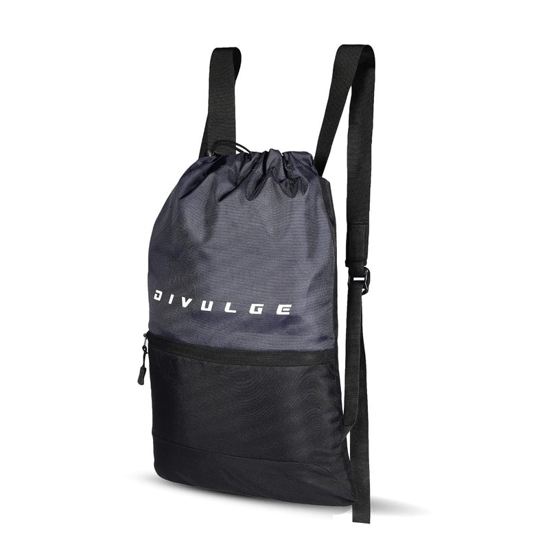 DIVULGE Drawstring Sports Gym Bag And Multi Utility Drawstring Backpack - Image 2