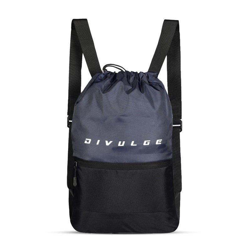 DIVULGE Drawstring Sports Gym Bag And Multi Utility Drawstring Backpack - Image 1