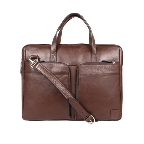 Hidesign 0 Ltrs Brown Laptop Bag (LAPTOP SLV17) - Image 1