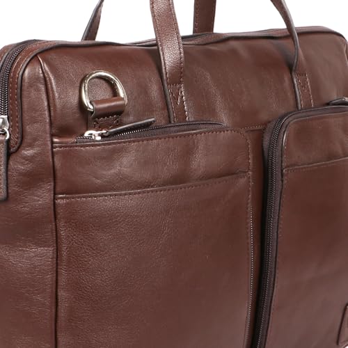 Hidesign 0 Ltrs Brown Laptop Bag (LAPTOP SLV17) - Image 5