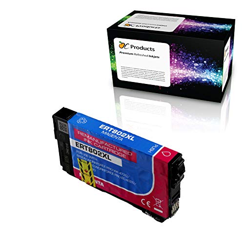 OCProducts Remanufactured Ink Cartridge Replacement for Epson 802 802XL for Workforce Pro WF-4720 WF-4730 WF-4734 WF-4740 EC-4020 EC-4030 EC-4040 (Magenta) - Image 1
