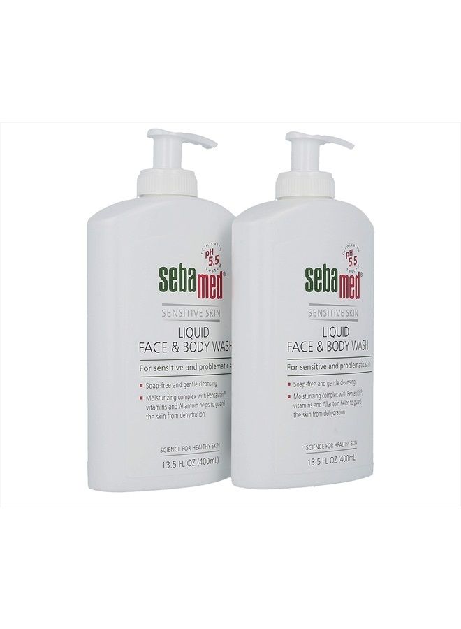 Sebamed Liquid Face & Body Wash with Pump, 400ml, 2 Pack - Image 2