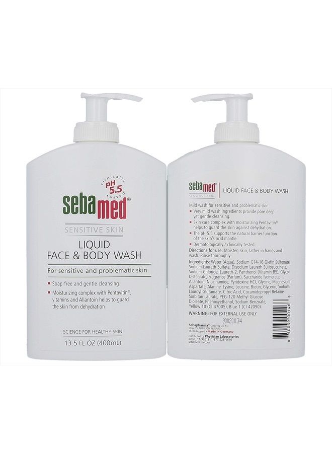 Sebamed Liquid Face & Body Wash with Pump, 400ml, 2 Pack - Image 3