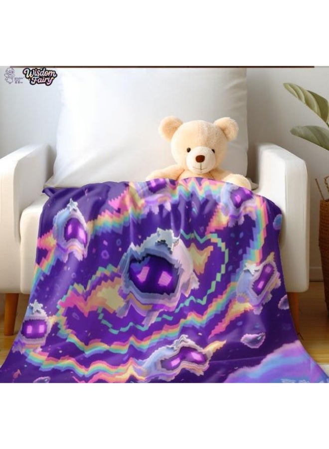 general Wisdom Fairy (latest) flannel thin blanket (warm and comfortable, suitable for sleep, game use, dust and sandproof) 150cm*200cm - 58 - Image 1