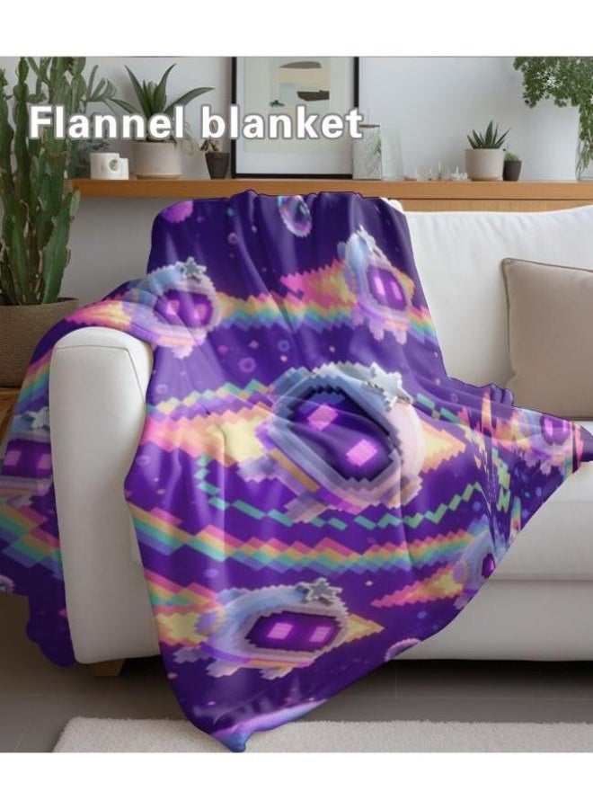 general Wisdom Fairy (latest) flannel thin blanket (warm and comfortable, suitable for sleep, game use, dust and sandproof) 150cm*200cm - 58 - Image 4