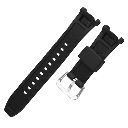 XIW Compatible for 10631626 Casio Proterk PRG-240 PRG-40 Pro terk Resin Watch Band Replacement for men Wirstband Strap women Bracelet, Silver Buckle - Image 4