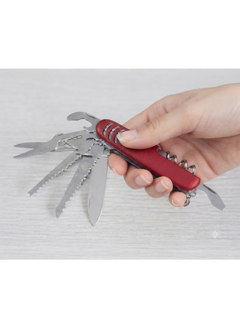 ROBUSTLINE 11-in-1 Multifunction Swiss Knife | Multi-Tool Travelling Knife - Image 2