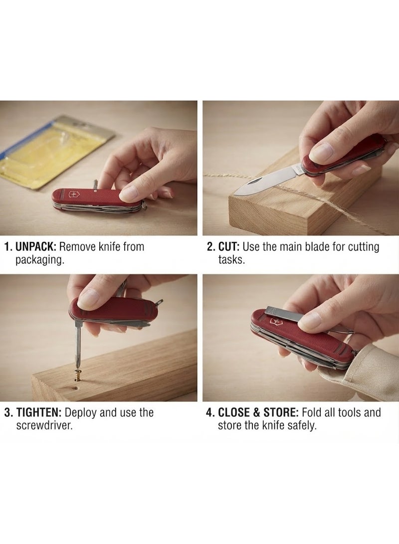ROBUSTLINE 11-in-1 Multifunction Swiss Knife | Multi-Tool Travelling Knife - Image 3