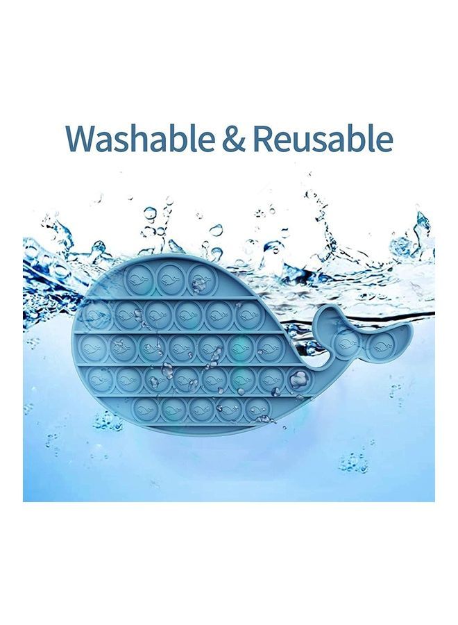 NIBEMINENT Silicone Fidget Bubble Toy - Whale - Image 2