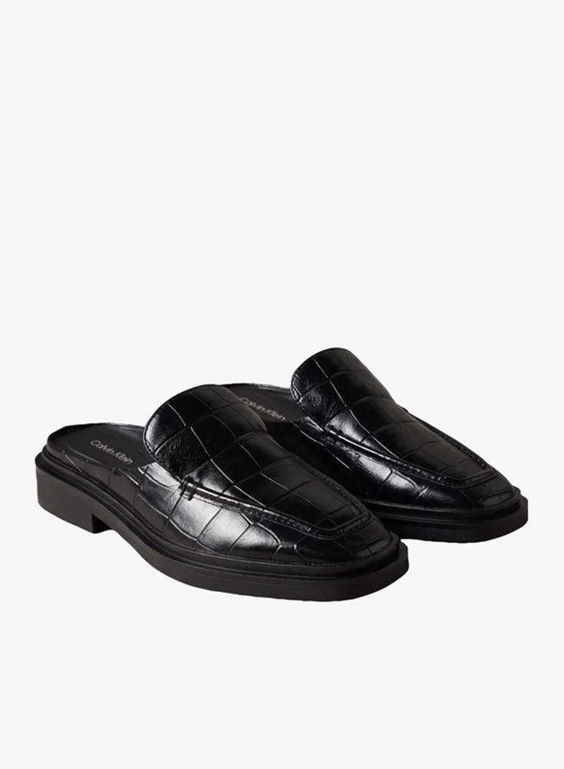 Calvin Klein  Leather Croc-Effect Mules for Women | Best Price UAE