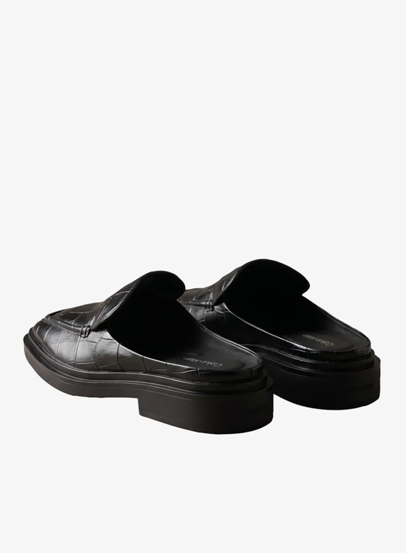 Calvin Klein  Leather Croc-Effect Mules for Women | Best Price UAE