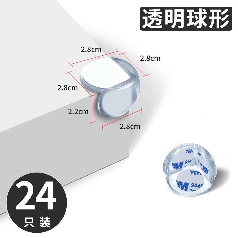 Glass Corner Protector, Right-Angle Table Corner Anti-Collision Guard, Silicone Edge Wrap, Corner Sticker, Anti-Bump Corner  Protector - Image 1