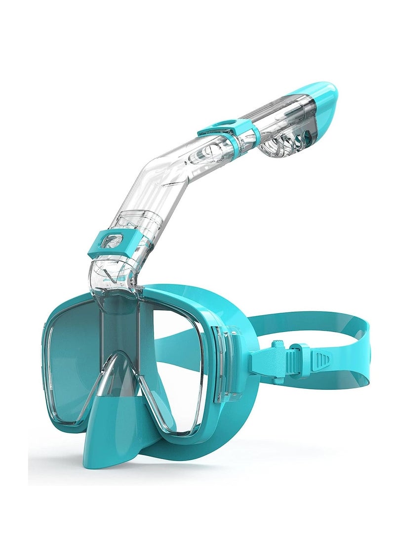 Snorkel Mask, Scuba Mask Anti-Fog Anti-Leak with Camera Mount Diving Mask Snorkeling Mask, for Adults and Young