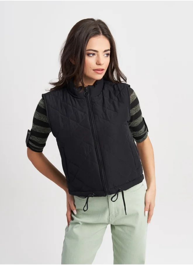 هايليز Black Quilted Vest