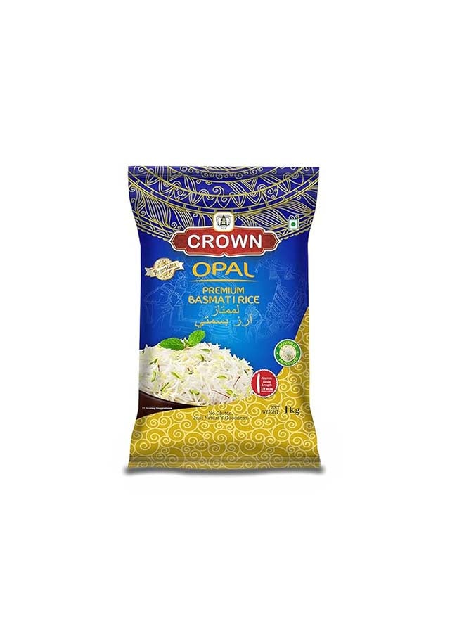 Crown Opal Premium Biryani Basmati Rice (1 Kg)  – Long Grain, Non-Sticky, Best Taste – Ideal For Biryani & Pulao - Image 1