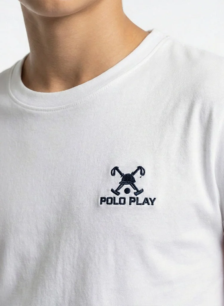 Polo Play Boys Graphic T-shirt -WHITE