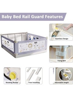 Beauenty Bed Guard Rails For Toddlers 2M  - Image 4