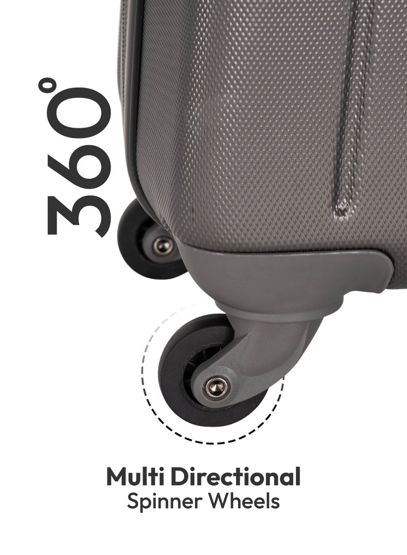 Stargold Single Hardside Spinner 4 Wheels Cabin Trolley Luggage With Number Lock 16 Inches - Image 4