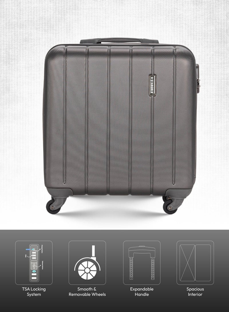 Stargold Single Hardside Spinner 4 Wheels Cabin Trolley Luggage With Number Lock 16 Inches - Image 3