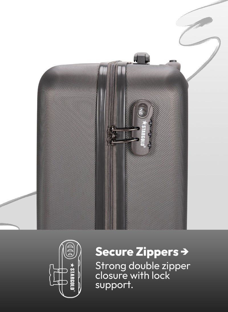 Stargold Single Hardside Spinner 4 Wheels Cabin Trolley Luggage With Number Lock 16 Inches - Image 4