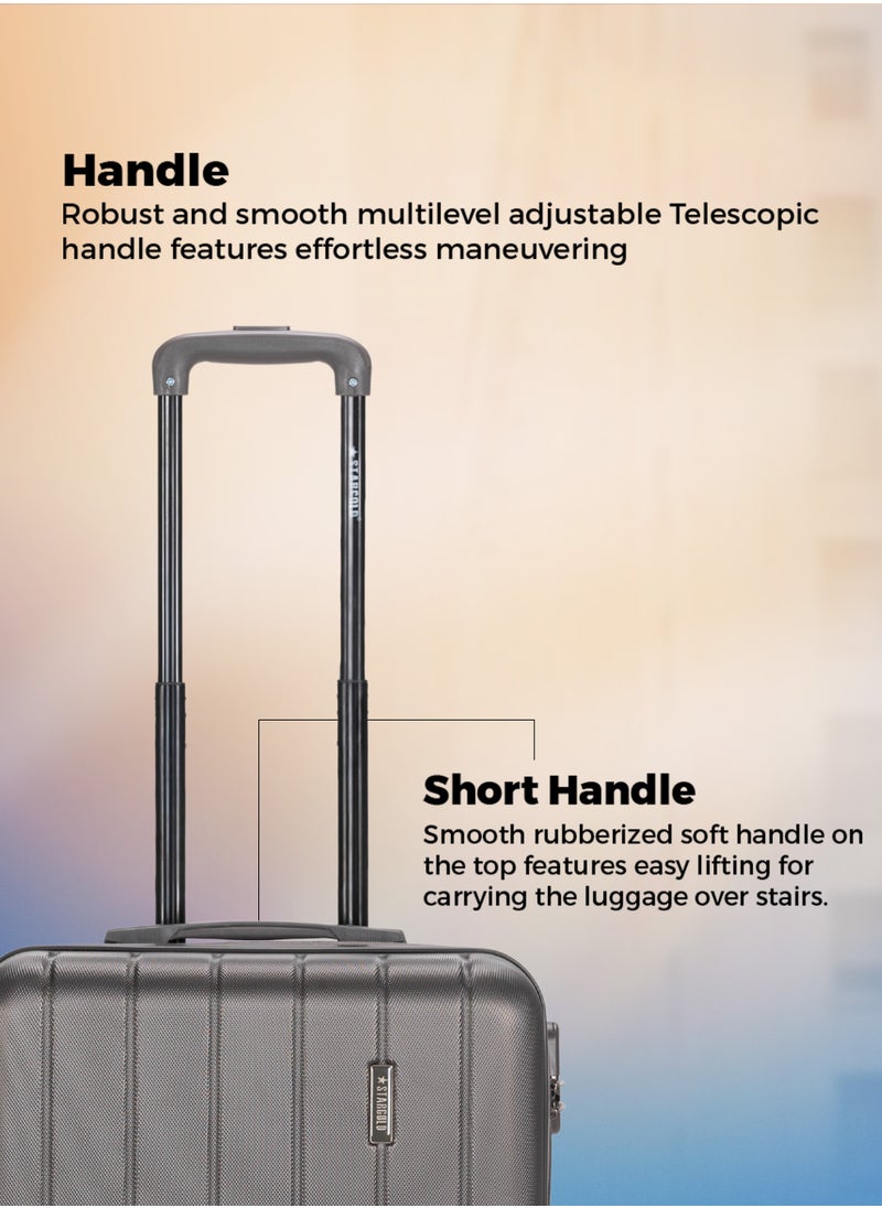 Stargold Single Hardside Spinner 4 Wheels Cabin Trolley Luggage With Number Lock 16 Inches  - Image 2