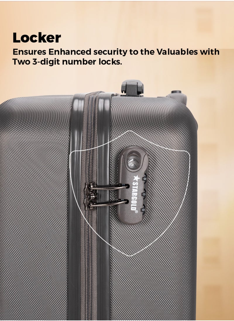 Stargold Single Hardside Spinner 4 Wheels Cabin Trolley Luggage With Number Lock 16 Inches  - Image 3