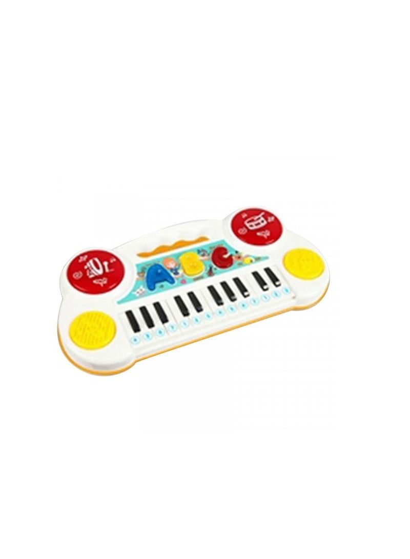 UKR ABC Learning Piano – White Musical Toy with Dual Speakers for Kids | Fun Educational Piano for Toddlers & Preschoolers | Early Learning Music Toy - Image 1