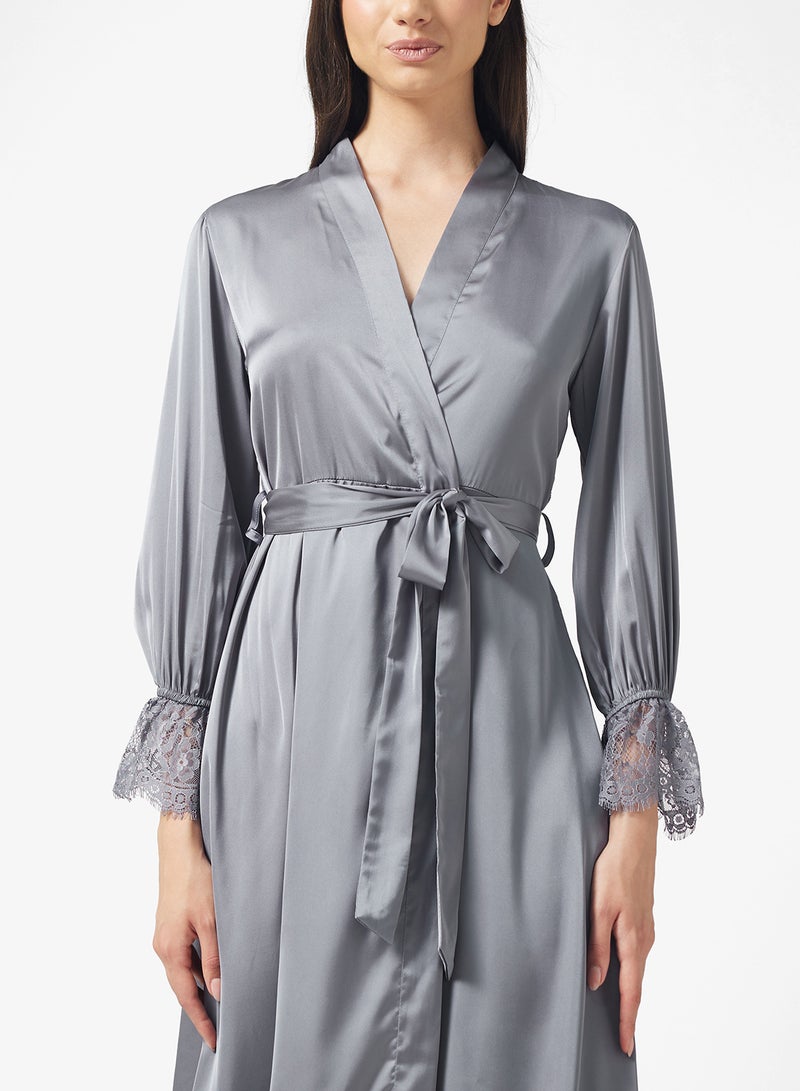 ايلا روب بأكمام دانتيل - Image 3