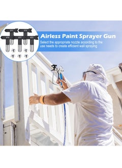 Generic Airless Paint Sprayer Gun Set, Includes Nozzle Guard, 5 Spray Tips, 211, 313, 415, 517, 623 and 5 Filters, Accessories for Airless Spraying Machines, 12 Pcs  - Image 5