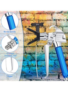 Generic Airless Paint Sprayer Gun Set, Includes Nozzle Guard, 5 Spray Tips, 211, 313, 415, 517, 623 and 5 Filters, Accessories for Airless Spraying Machines, 12 Pcs  - Image 2
