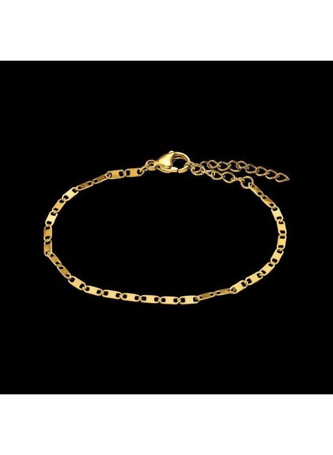 Luxuria Women's stainless steel bracelet with 18k gold plating, women's stainless steel bracelet with 18k gold plating, women's stainless steel wristband, women's stainless steel bracelet, women's stainless steel wristband in gold - Image 2