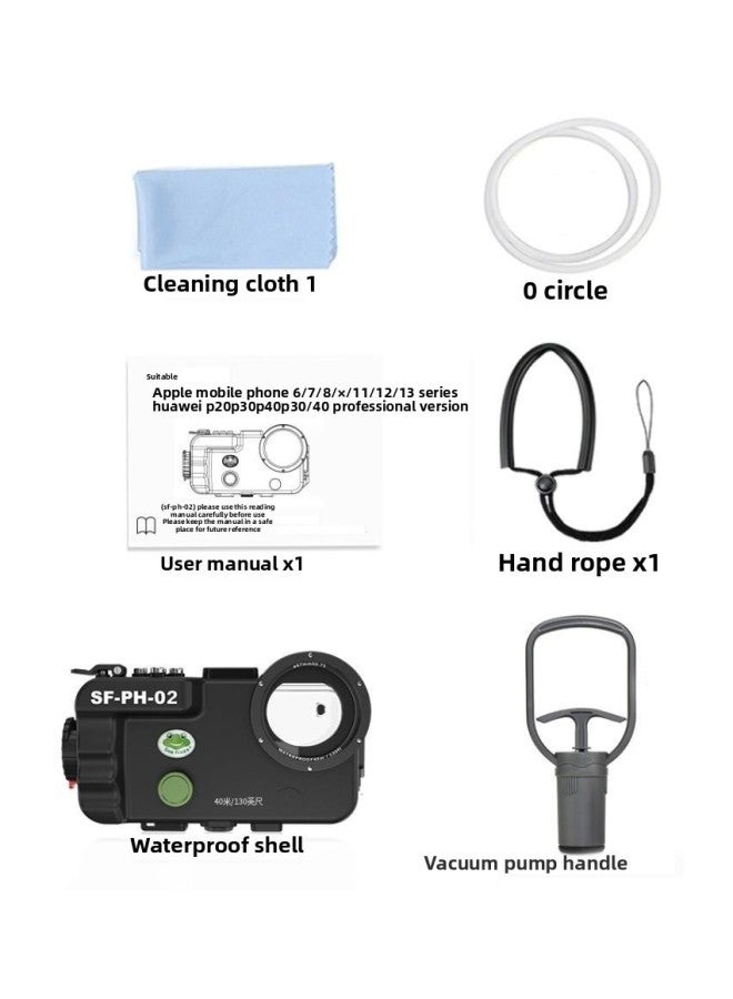 Mobile Phone Waterproof Case For Iphone 15pro/15plus For Huawei Universal Outdoor Swimming Diving Photography Case-Color:Mobile Phone Waterproof Shell (single Note Mobile Phone Model)  - Image 1
