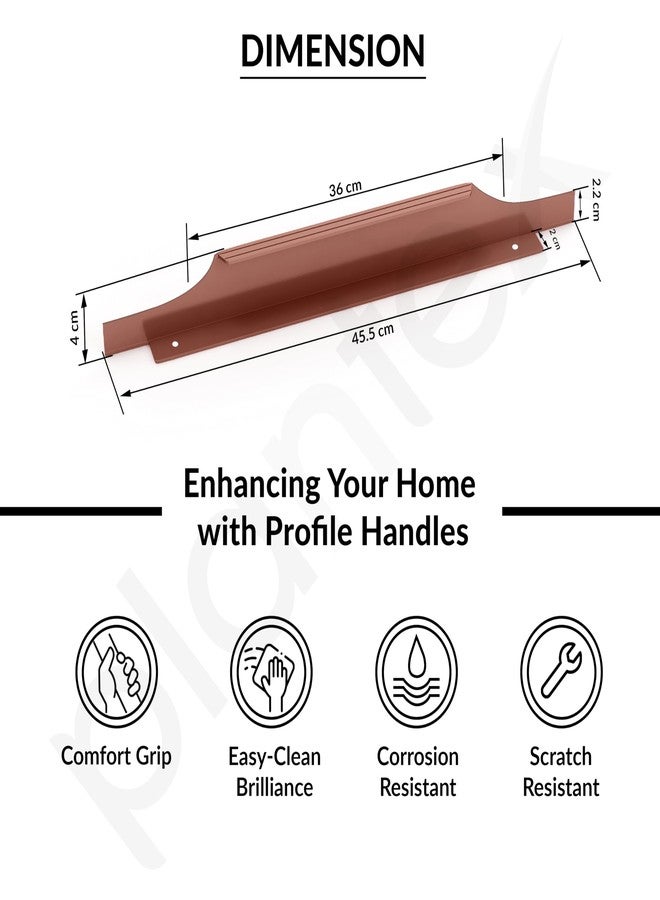 Plantex Profile Handle for Kitchen Cabinet/18 Inch Aluminium Drawer Profile Handle/Wardrobe Pull Handle for Home/Office/Hotel - Pack of 1 (Rose Gold) - Image 3