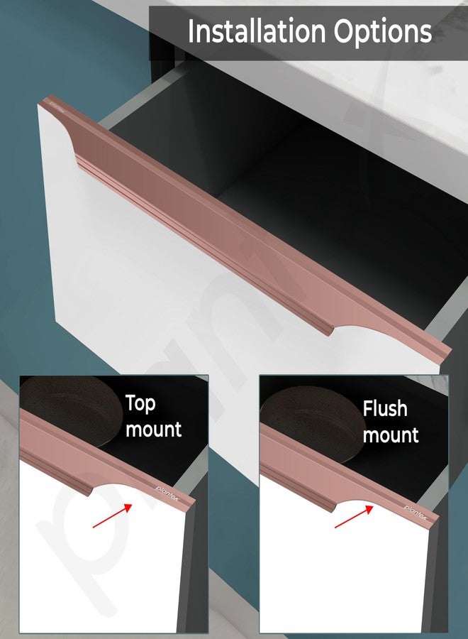 Plantex Profile Handle for Kitchen Cabinet/18 Inch Aluminium Drawer Profile Handle/Wardrobe Pull Handle for Home/Office/Hotel - Pack of 1 (Rose Gold) - Image 4