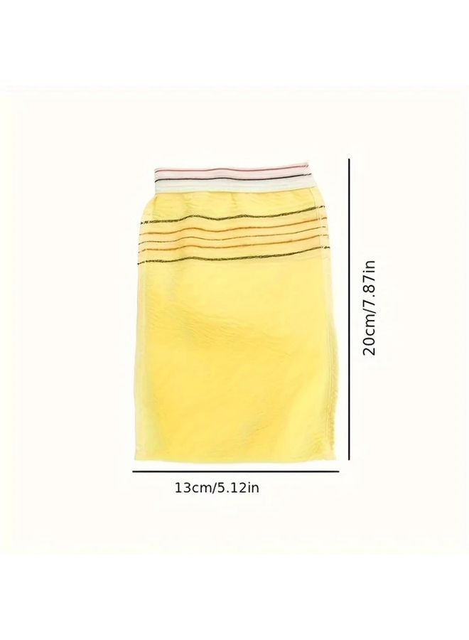 10 Pack Exfoliating Bath Mitts Random Colors for Shower Spa - Image 4