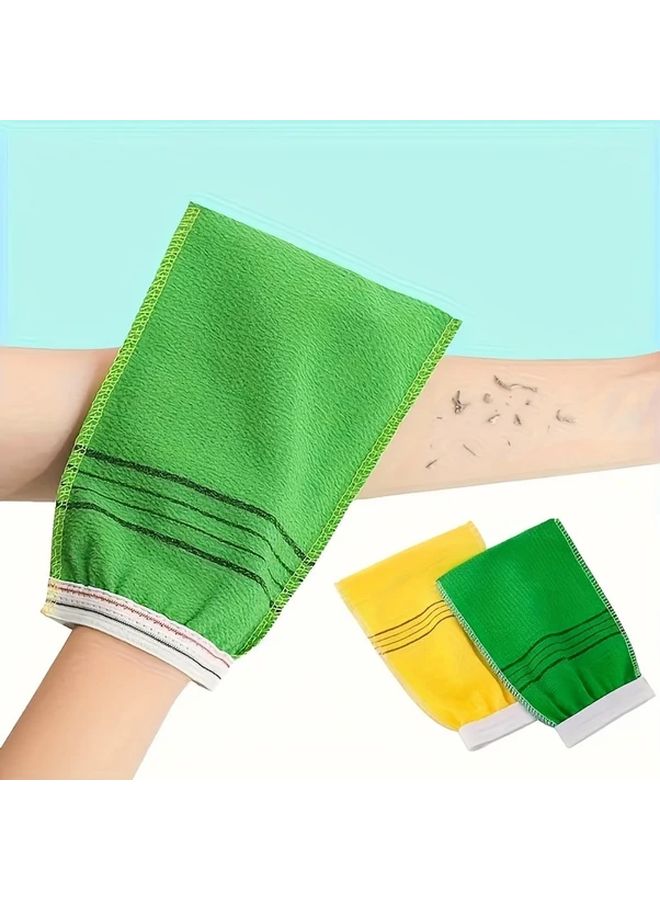 10 Pack Exfoliating Bath Mitts Random Colors for Shower Spa - Image 1
