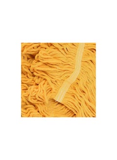 VINSTAR Looped End Wet Mop Head,Commercial Mop Head–Cotton String Mop Replacement Head,6 Inch Universal Headband, Mop Head Replacement for Home, Industrial and Commercial Use-Yellow（3 Pack）  - Image 2
