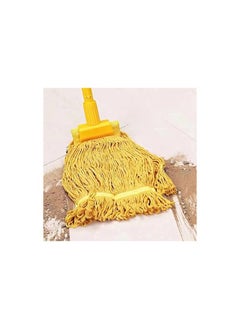 VINSTAR Looped End Wet Mop Head,Commercial Mop Head–Cotton String Mop Replacement Head,6 Inch Universal Headband, Mop Head Replacement for Home, Industrial and Commercial Use-Yellow（3 Pack）  - Image 3