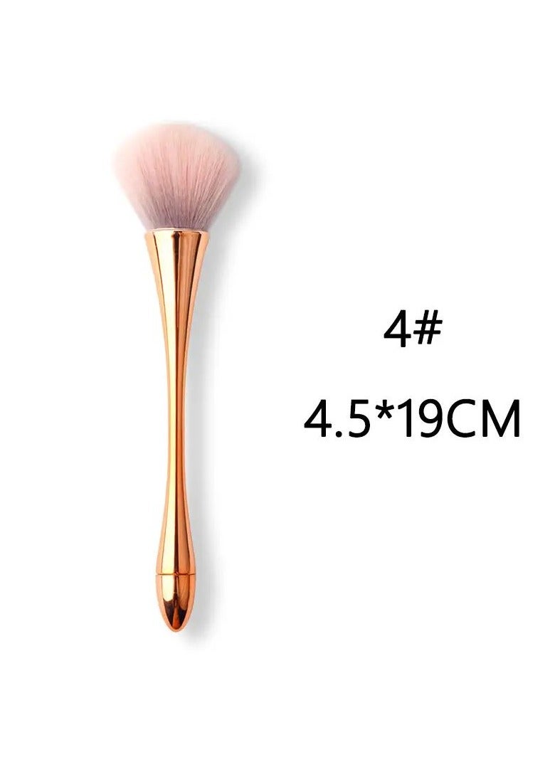 Goolsky فرشاة تنظيف الغبار لفن الأظافر لمانيكير فرشاة مكياج أكريليك ملونة فرشاة بودرة بلش أدوات أكسسوارات أظافر جل عصرية - Image 2