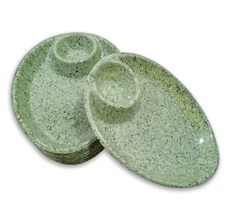 BHOJANWARE Melamine Designer Serving Platter Set of 12 - Perfect for Dinner Parties and Entertaining! - Image 3